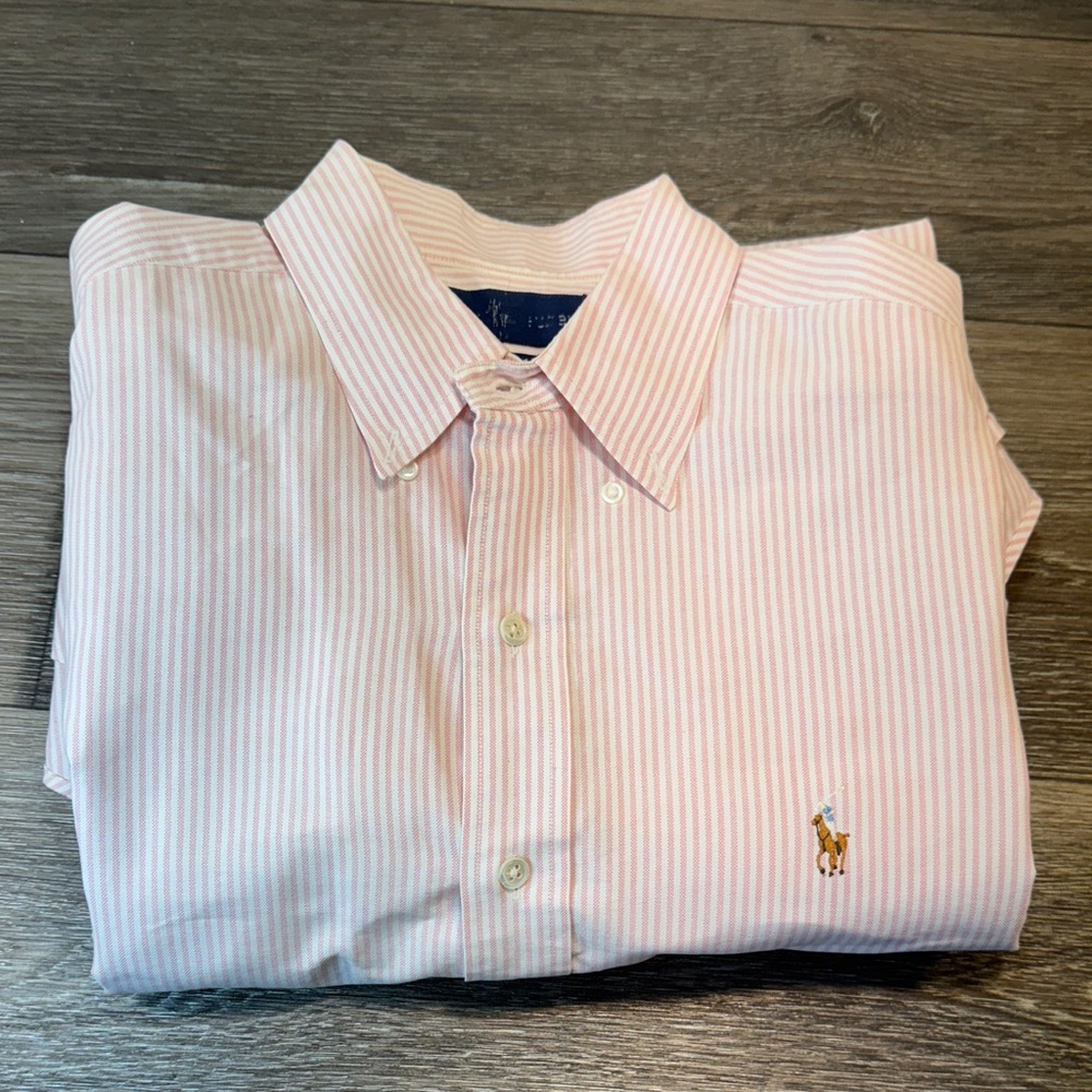 Polo by Ralph Lauren Men's Light Pink Dress Shirt 16-33